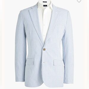 J Crew Thompson Seersucker Suit Jacket